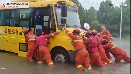 Al menos 25 muertos y múltiples heridos en Zhengzhou a causa de las lluvias torrenciales