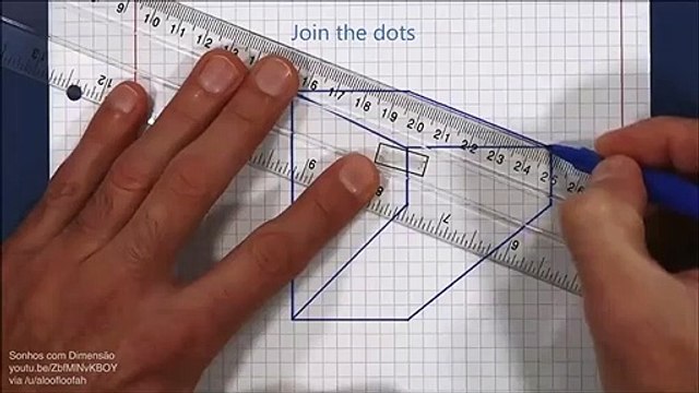 3D küp yanılsaması çizim tekniği