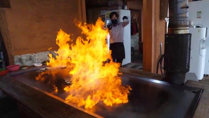 Giant Iron Plate Pork Belly - Korean Street Food