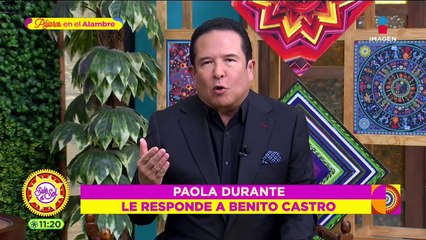 Paola Durante le responde a Benito Castro sobre serie de la muerte de Paco Stanley