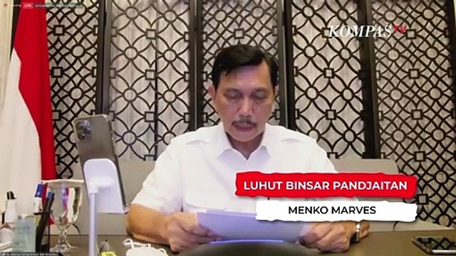 Luhut: Presiden Perintahkan Tak Gunakan Nama PPKM Darurat, Disederhanakan PPKM Level 4