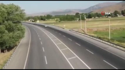 Bitlis'te Jandarma Ekiplerince Havadan Trafik Kontrolü Yapıldı
