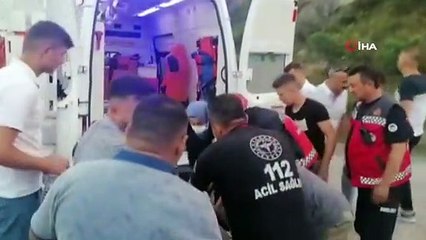 Çocuğun kontak anahtarını çıkarttığı otomobil uçuruma yuvarlandı: 1’i çocuk 3 kişi yaralı