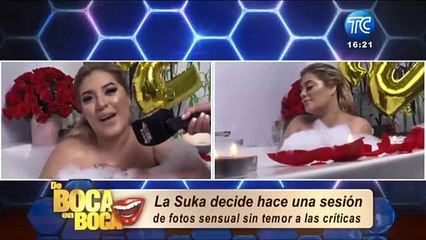 Así fue la sensual sesión de fotos de la "Suka"