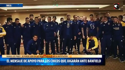 El mensaje de apoyo para los chicos que jugarán ante Banfield