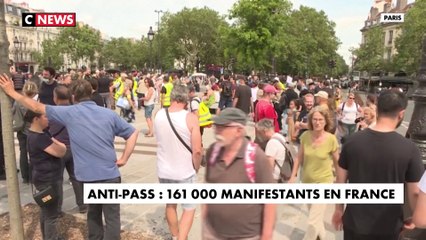 161.000 manifestants en France contre le pass sanitaire