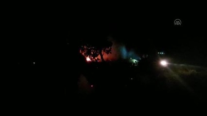 Çanakkale'de çıkan yangında 15 dönüm ağaçlık alan zarar gördü