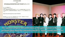 The Japanese composer behind the music of NES game 'Monster in My Pocket' personally posts about the controversy that BTS's 