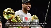 Durant congratulates Bucks on NBA title success