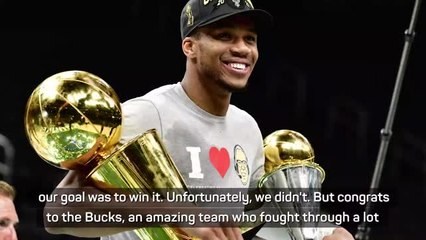 Durant congratulates Bucks on NBA title success