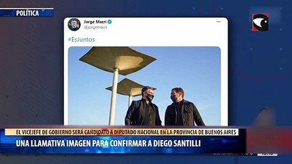 Una llamativa imagen para confirmar a Diego Santilli