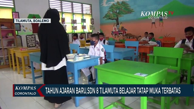 Tahun Ajaran Baru, SDN 8 Tilamuta Belajar Tatap Muka Terbatas