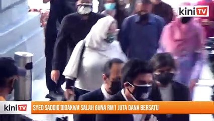 220721 Syed Saddiq didakwa salah guna RM1 juta dana Bersatu