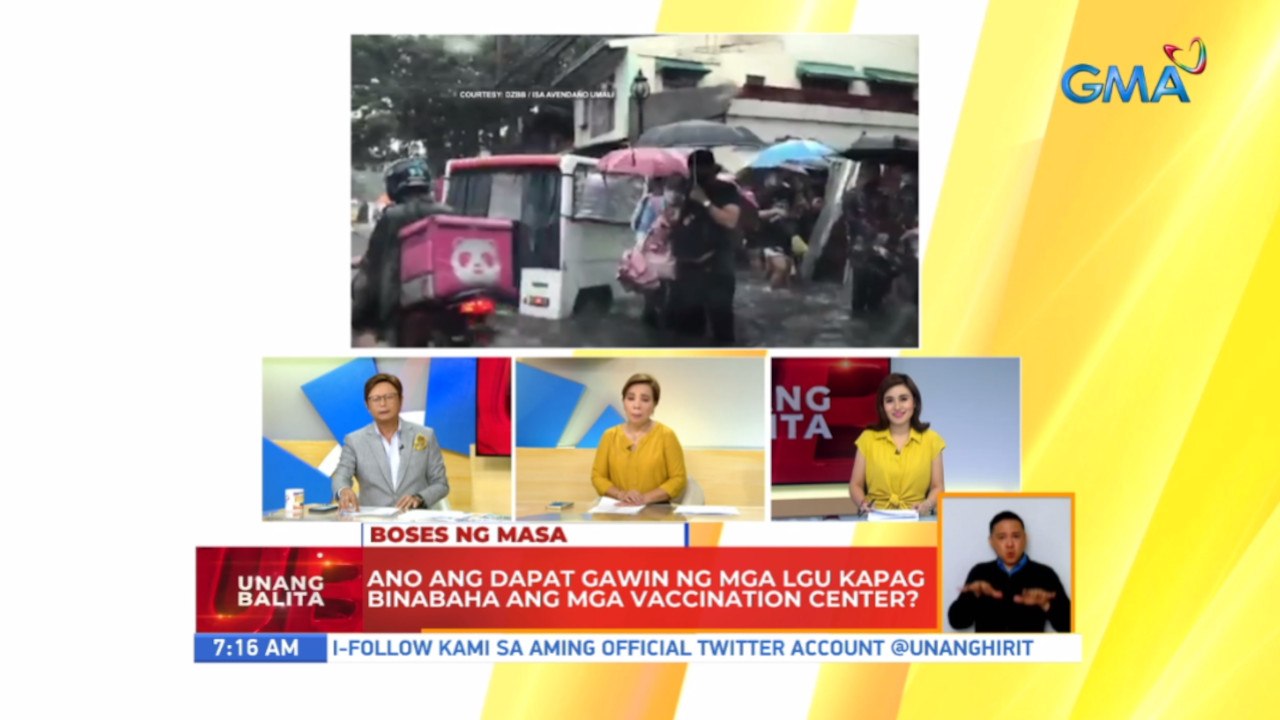 Ano ang dapat gawin ng mga LGU kapag binabaha ang mga vaccination center? | UB