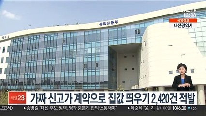 가짜 신고가 계약으로 집값 띄우기 2,420건 적발
