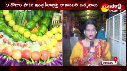 ఇంద్రకీలాద్రి పై శాకాంబరీ ఉత్సవాలు ప్రారంభం