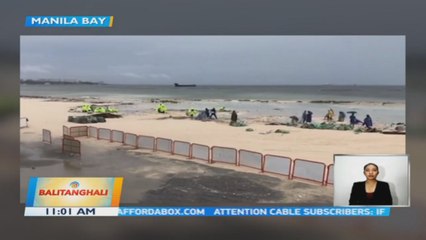 Dolomite beach, napuno uli ng basura dahil sa masamang panahon; paglilinis, puspusan | BT