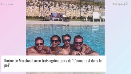Karine Le Marchand se jette à l'eau avec des candidats de L'amour est dans le pré