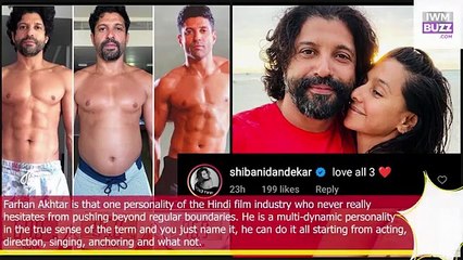 Farhan Akhtar share training prep photo for Toofaan girlfriend Shibani Dandekar has the cutest reply