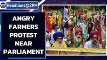 Angry Farmers Protest Near Parliament| Farm Laws| Modi Govt| Oneindia News