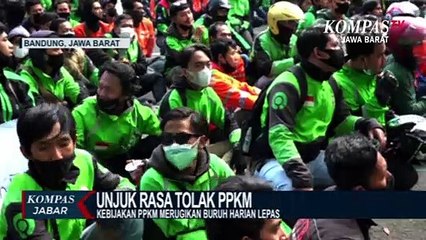 Tolak PPKM, Sopir Ojol: Kami Sulit Dapat Order Dan Kurang Pemasukan