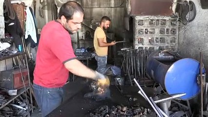 HATAY - Bayramda demirci ustalarının yüzü 'kelle paça ütücülüğü' ile gülüyor