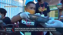 Pemotongan Sapi Kurban Presiden, Warga Berkerumun Dan Tidak Menggunakan Masker