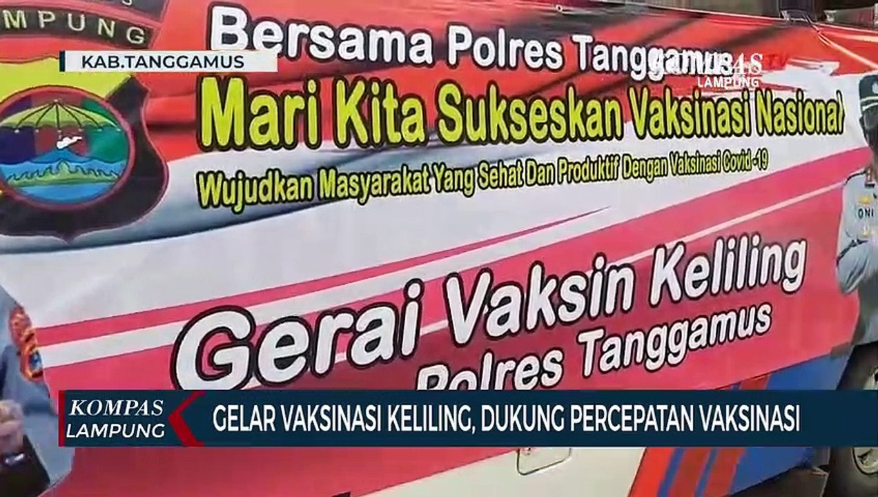 Demi Menjangkau Warga Terjauh,Polres Tanggamus Gelar Vaksinasi Keliling