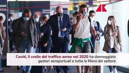 Trasporto aereo, crollo traffico nel 2020
