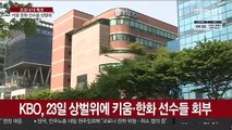 키움·한화 선수들도 방역 관련 상벌위…징계 수위 주목