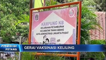 Gerai Vaksinasi Keliling di Rusun Tanah Abang