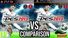 PES 2013 PS3 Vs PSP