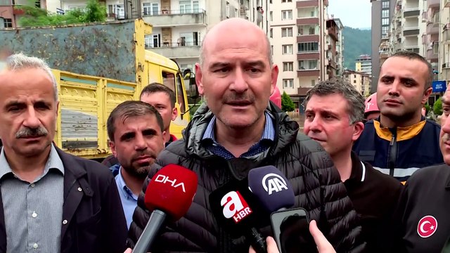 ARTVİN - Soylu: '(Arhavi'deki sele patlayan barajın neden olduğu iddiaları) Herhangi bir baraj patlaması yok'