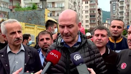 Soylu: "(Arhavi'deki sele patlayan barajın neden olduğu iddiaları) Herhangi bir baraj patlaması yok"