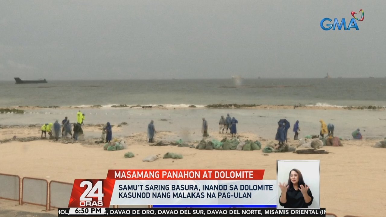 Samu't saring basura, inanod sa dolomite kasunod nang malakas na pag-ulan | 24 Oras