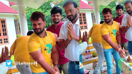 हैदराबाद में शुरू हुई ख़ेसारी लाल यादव की फ़िल्म,साउथ की मेघा श्री होंगी अपोजिट