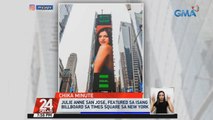 Julie Anne San Jose, featured sa isang billboard sa Times Square sa New York | 24 Oras