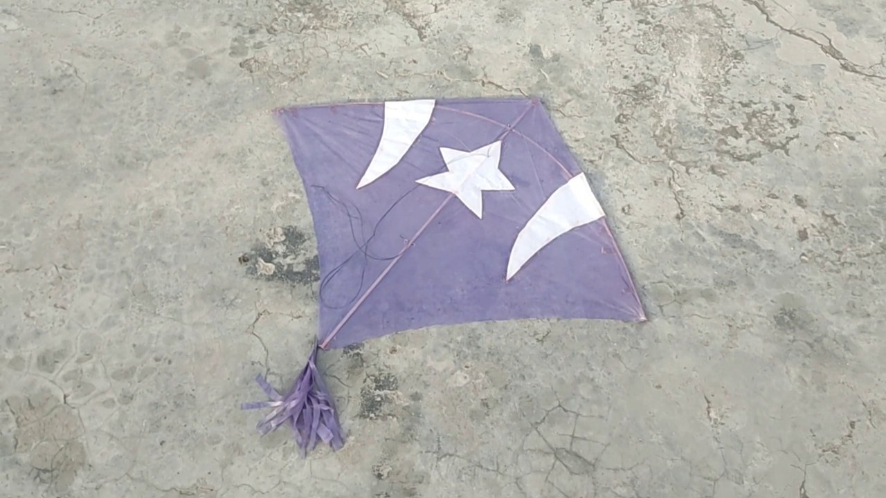 How to Make Easy PLASTIC GARBAGE BAG kite at home