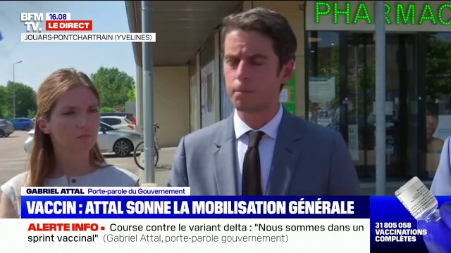 Variant Delta: Gabriel Attal assure que nous sommes entrés dans un sprint vaccinal
