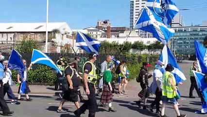 Glasgow march for Independence Saturday July 17 2021