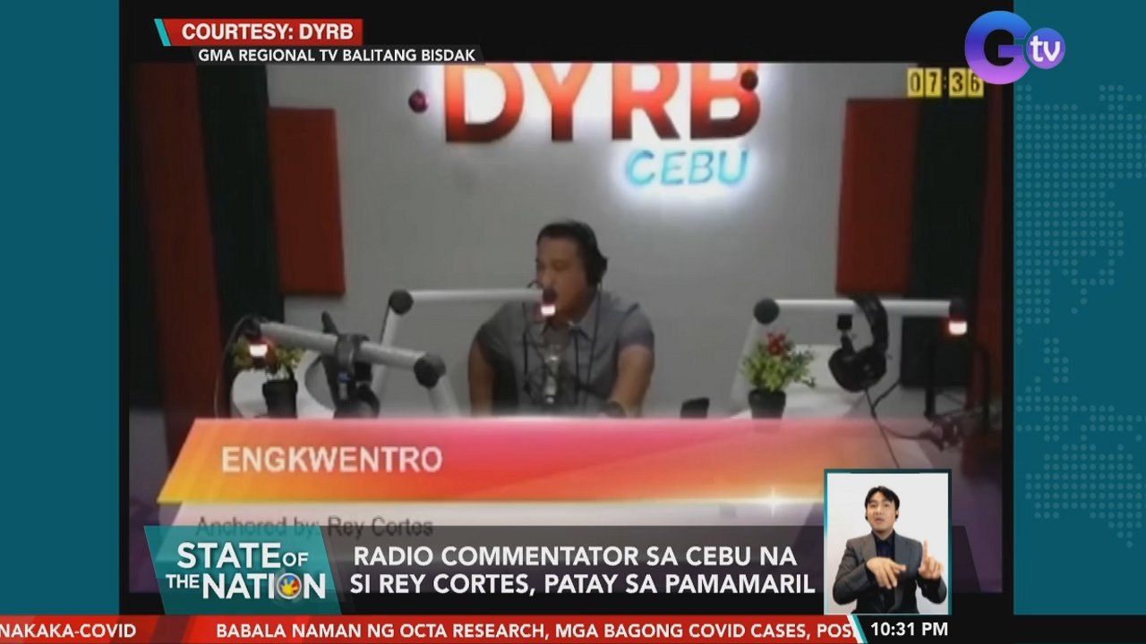 Radio commentator sa Cebu na si Rey Cortes, patay sa pamamaril | SONA