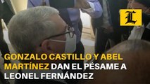 Gonzalo Castillo y Abel Martínez dan el pésame a Leonel Fernández