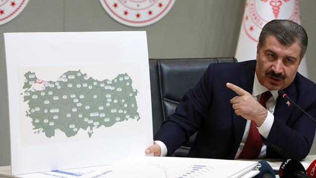 Bakan Koca, illere göre haftalık vaka haritasını paylaştı! Siirt alarm veriyor