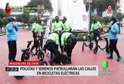 Policías y serenos de Magdalena combatirán la inseguridad a bordo de bicicletas eléctricas