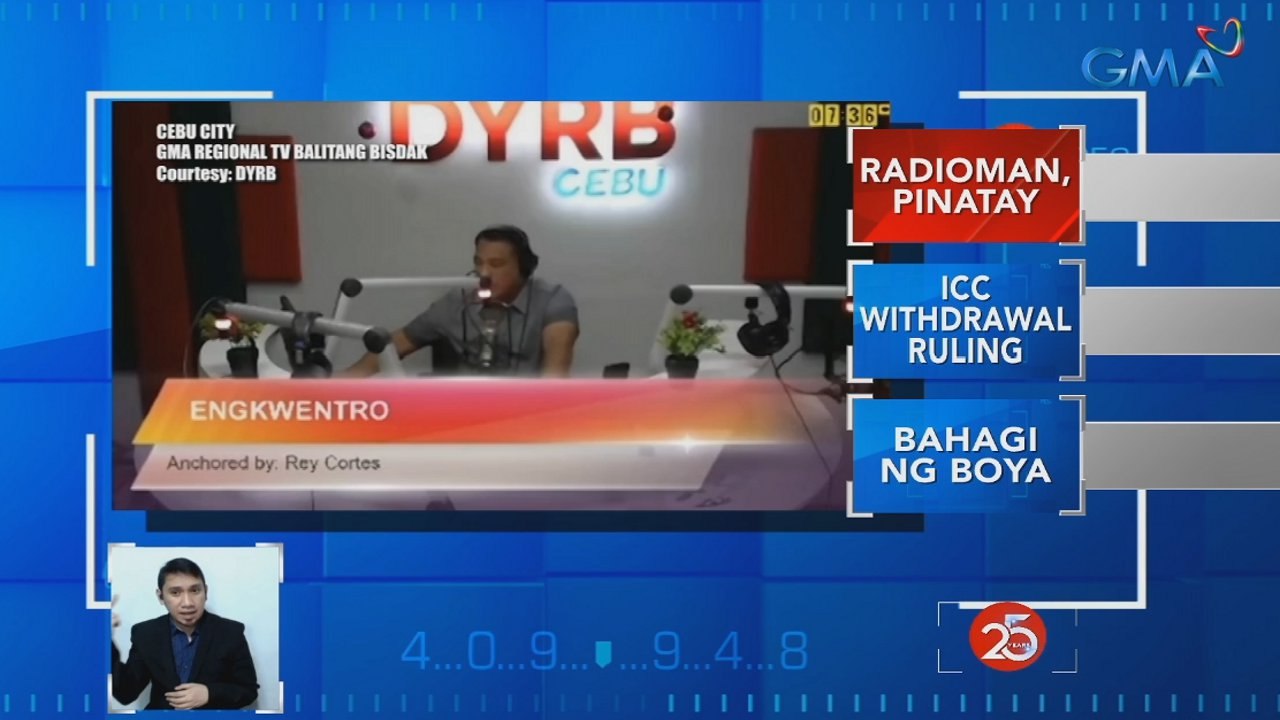 Radio commentator sa Cebu City, itinumba | Saksi
