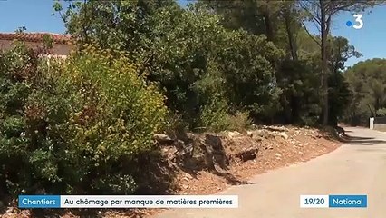 Chantiers : le manque de matières premières met les employés au chômage