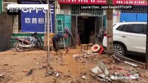 Devastating damage left behind by floods throughout China's Henan province
