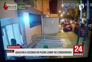 Magdalena: cámaras de seguridad registraron robo en condominio
