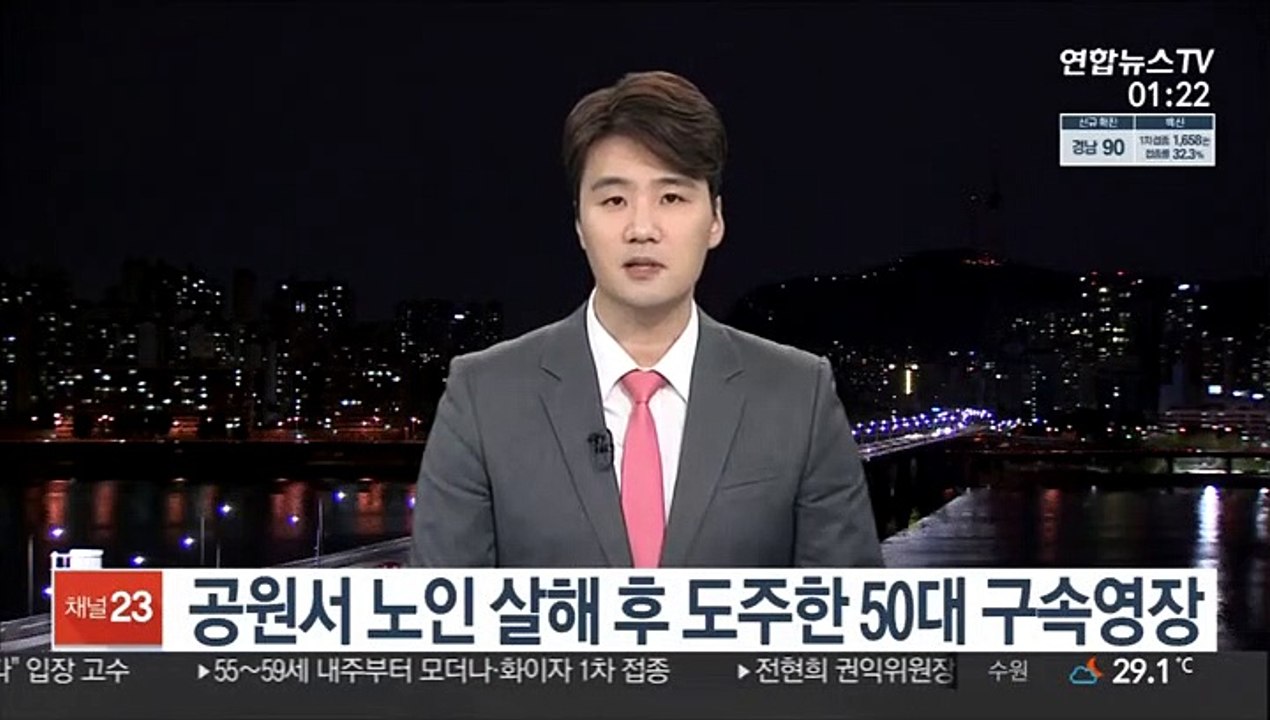 공원서 노인 살해 후 도주한 50대 구속영장