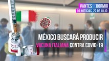México buscará producir vacuna italiana contra Covid-19